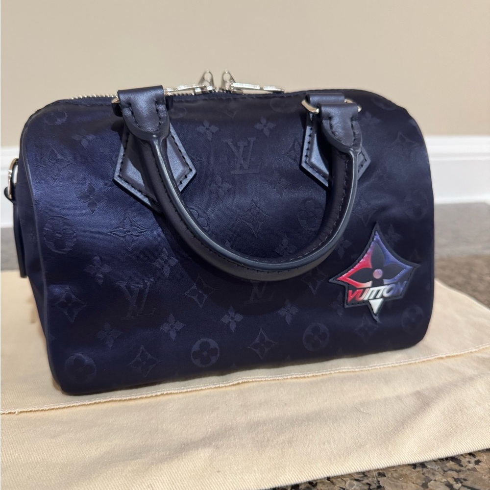 Louis Vuitton Econyl® Satin/Nylon Monogram Speedy Bandoulière 20